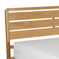 Alba Oak Bed Frames - Close up of bed head 