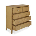 Alba Oak 2 Over 3 Chest of Drawers