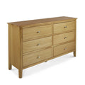 Alba Oak 6 Drawer Chest of Drawers by Roseland Furniture