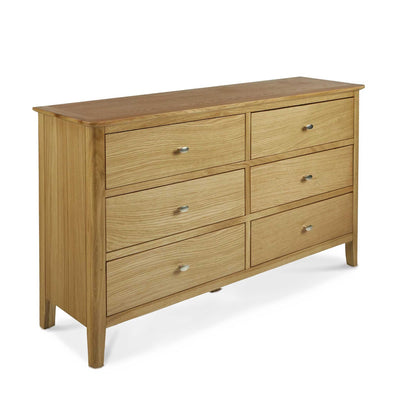 Alba Oak 6 Drawer Chest