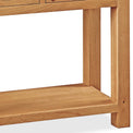 Sidmouth Oak Console Table - Close Up of Console Legs