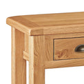 Sidmouth Oak Console Table - Close Up of Oak Top