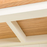 Farrow Cream Large Bookcase - Underside of top of bookcase