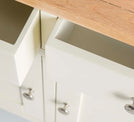 Farrow Cream Small Sideboard - Close up of drawers