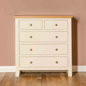 Farrow Cream 2 over 3 drawer chest of Drawers - Lifestyle