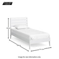 Chester White Bed Frame - Single, Double, King