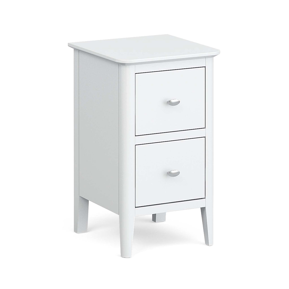 White Narrow Bedside Cabinet 2 Drawers Roseland white-narrow-bedside-cabinet-2-drawers-roseland