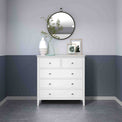 Chester White 2 Over 3 Chest of Drawers - Lifestyle view