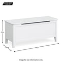 Chester White Blanket Box Ottoman - Size guide