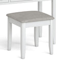 Chester White Dressing Table Set - Close up of stool