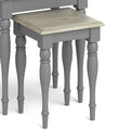 The Mulsanne Grey Nest of Tables - Close Up of  Smaller Table