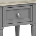 The Mulsanne Grey Side Table - Close Up of Drawer