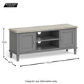 The Mulsanne Grey French Style Wooden Television Stand