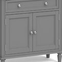 The Mulsanne Grey Mini Sideboard - Close Up of Cupboard Doors