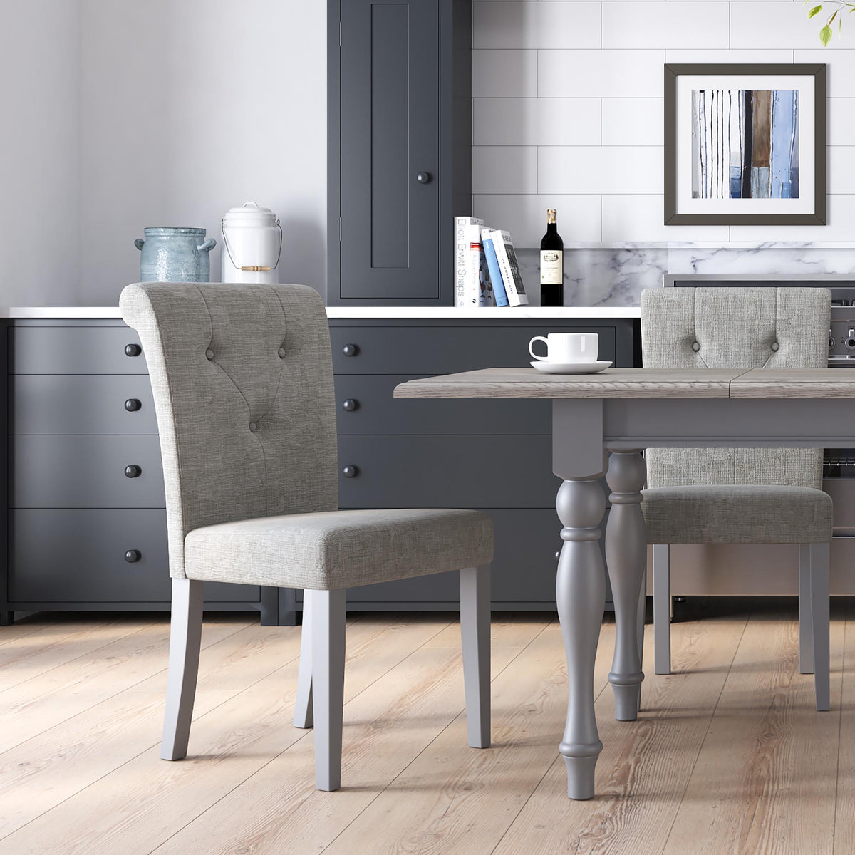 Mulsanne Grey Small Extending Dining Table Roseland Roseland Furniture