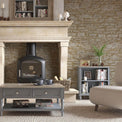 The Mulsanne Grey French Style Small Bookcase lifestyle