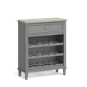 The Mulsanne Grey French Style Wine Unit by Roseland Furniture