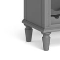 The Mulsanne Grey Wine Unit Cabinet - Close Up of Feet