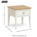Windsor Cream Lamp Table size guide