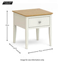 Windsor Cream Lamp Table size guide