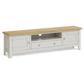 Lundy Grey Extra Large TV Stand by Roseland Furniture