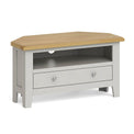 Lundy Grey Corner TV Stand by Roseland Furniture