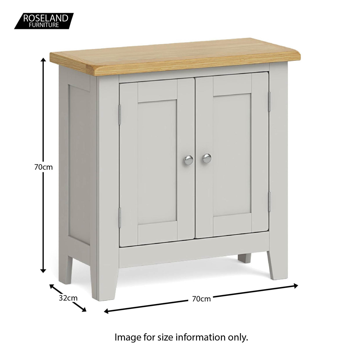 Dimensions - Lundy Grey Mini Cupboard