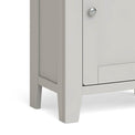Lundy Grey Single Cabinet - Close Up of  Bottom Legs