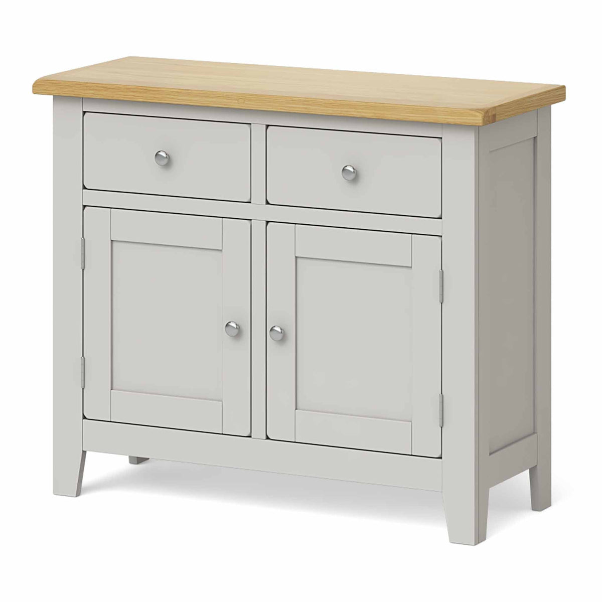 Lundy Grey Small 2 Door Sideboard - Side view