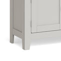 Lundy Grey Small 2 Door Sideboard - Close Up of Feet
