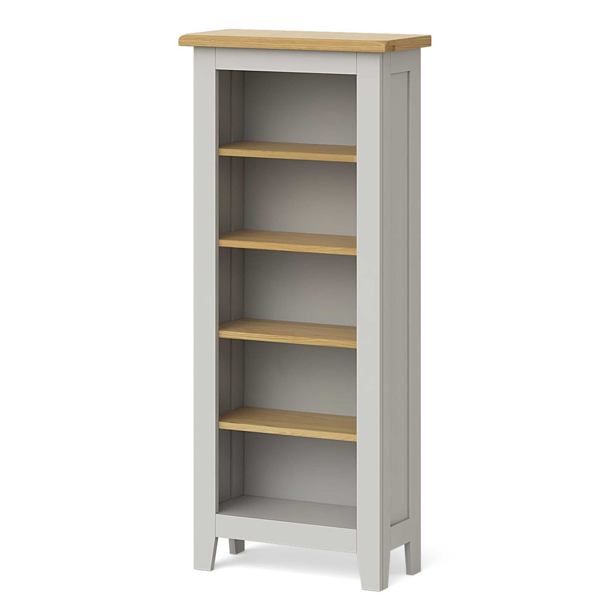 Lundy Grey Narrow Bookcase