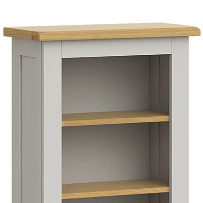 Lundy Grey Narrow Bookcase