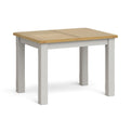 Lundy Grey Compact Extending Dining Table by Roseland Furniture