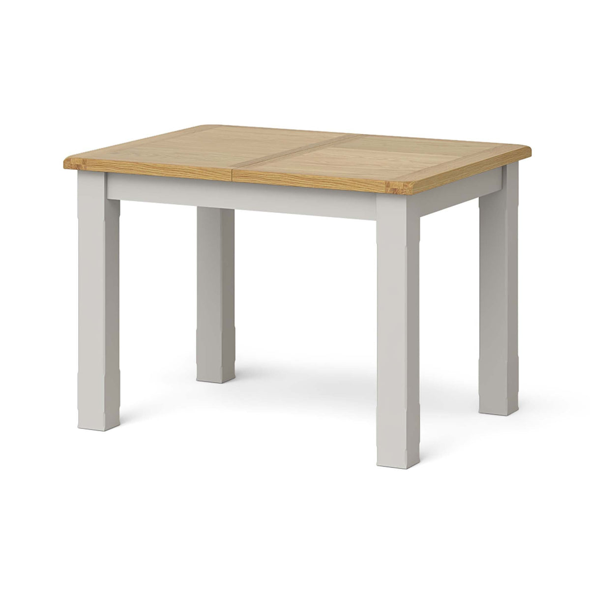 Lundy Grey Compact Extending Dining Table - Closed view