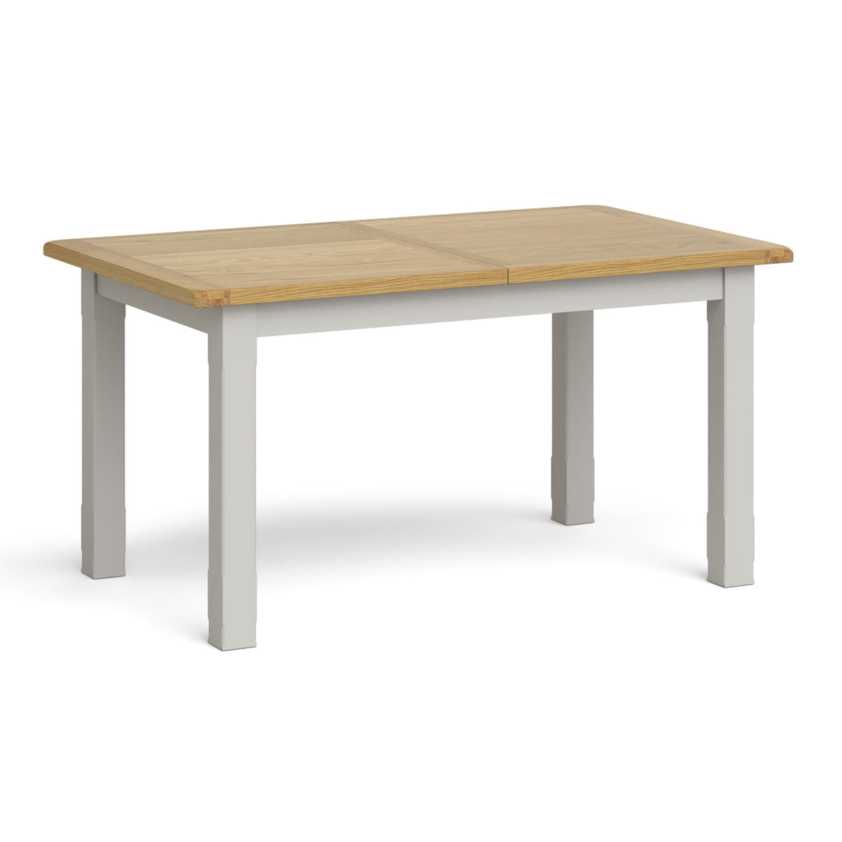 Lundy Grey Small Extending Oak Topped Dining Table by Roseland Furniture