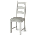 Lundy Grey Ladder Back Dining Chair - Side view