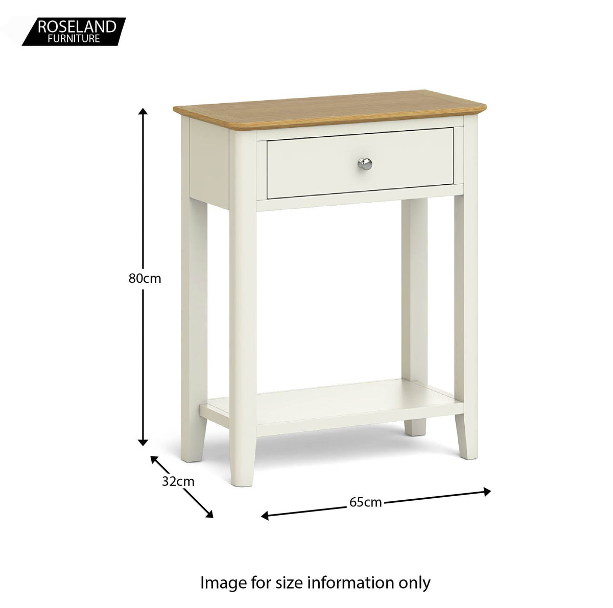 Windsor Cream Telephone Side Table size guide