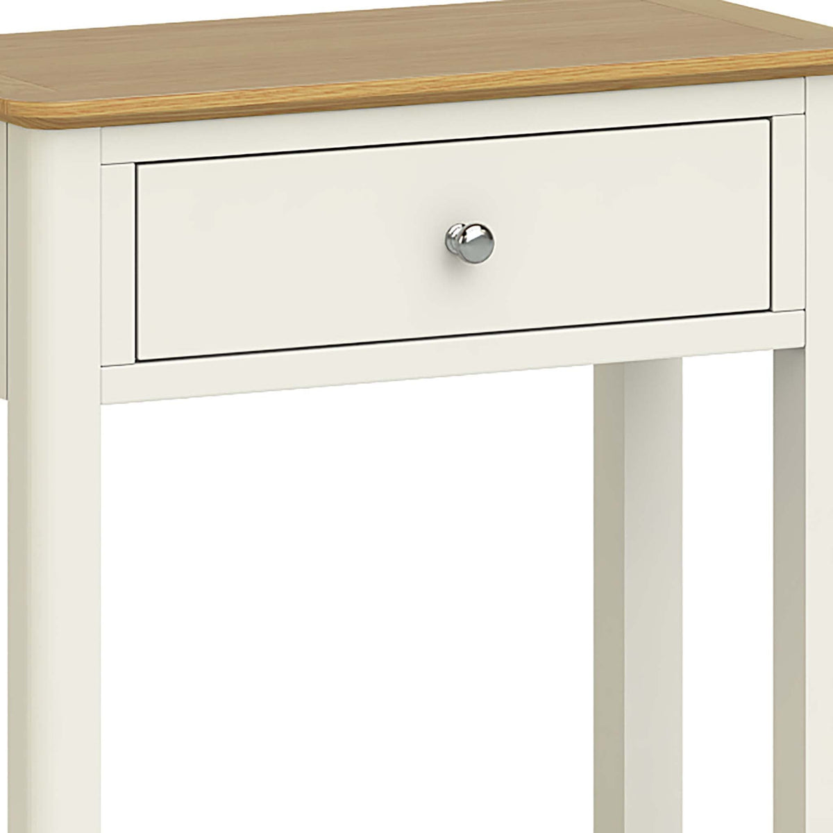 Windsor Cream Telephone Side Table - Close Up of Drawer Front