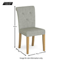 Lundy Grey Dining Chair - Size guide