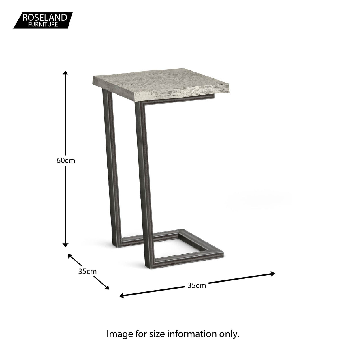 Soho Side Occasional Table - size guide