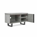 Soho Small 90 cm TV Stand  - Side view with door opening