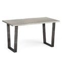 The Soho Grey Industrial Dining Table 140cm from Roseland Furniture