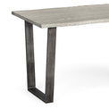 The Soho Grey Industrial Dining Table 140cm - Close up of legs