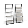 Soho Ladder Bookcase - Showing leaning against wall and flat