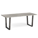 The Soho Large Industrial Grey Dining Table 200cm from Roseland Furniture