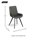 Soho Dining Chair - size guide