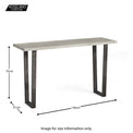 Soho Console or Hall Table - size guide