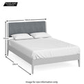 Elgin Grey Double Bed Frame size guide