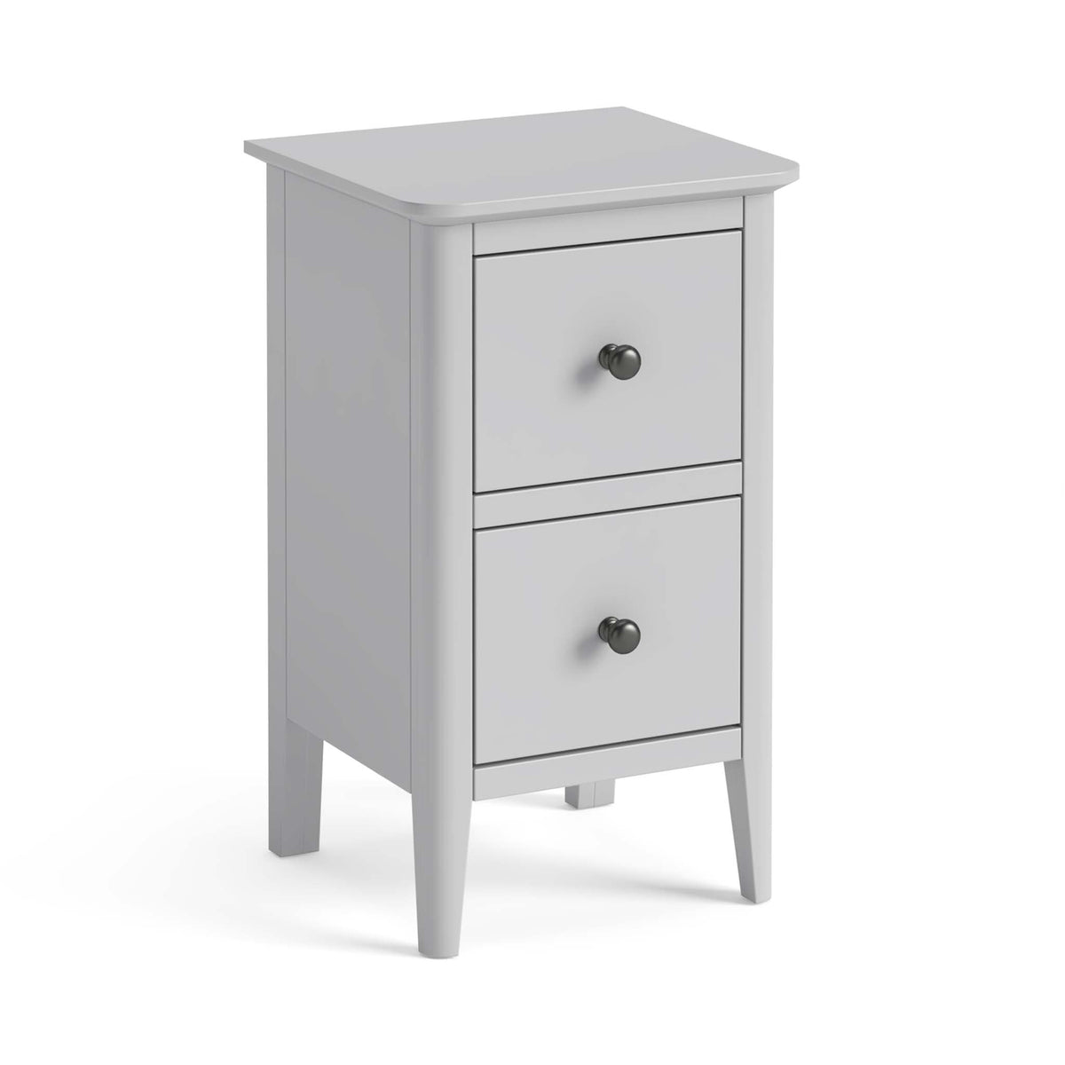 Elgin Grey Narrow Bedside Table from Roseland Furniture