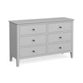 Elgin Grey 3 over 3 Chest of Drawers from Roseland Furniture